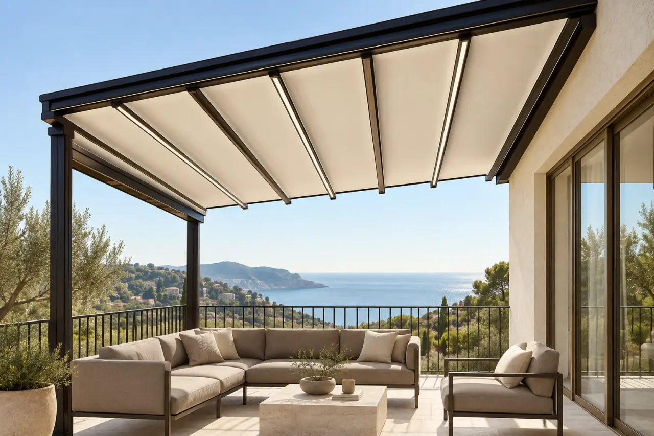 Retractable canopy or louvered pergola?