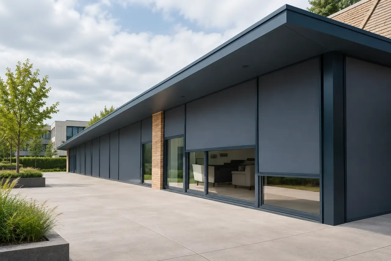 Continuous façade screens
